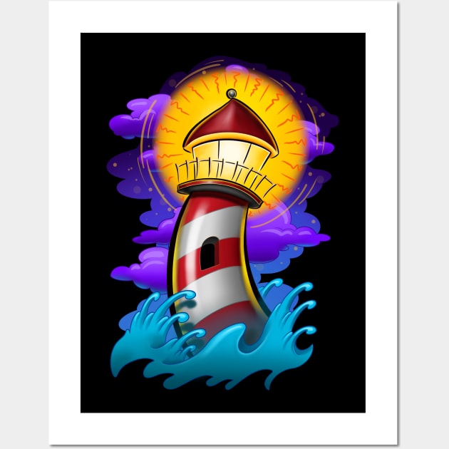 The Little Lighthouse Wall Art by Dorian Bakalov